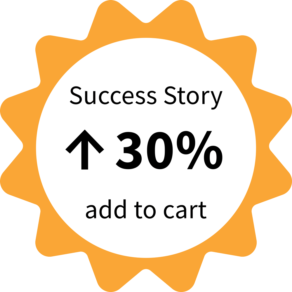 30% add to cart badge