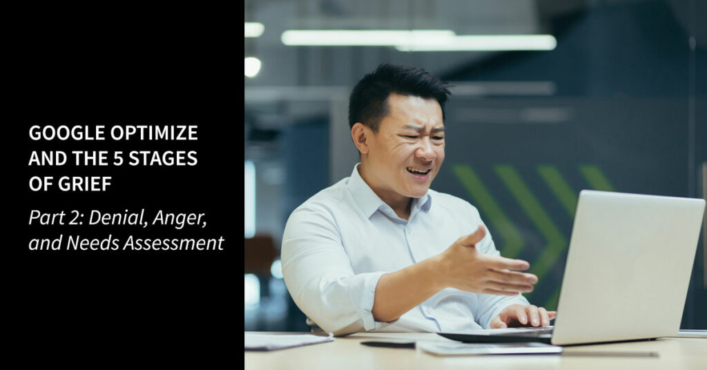 Frustrated and angry asian businessman at laptop