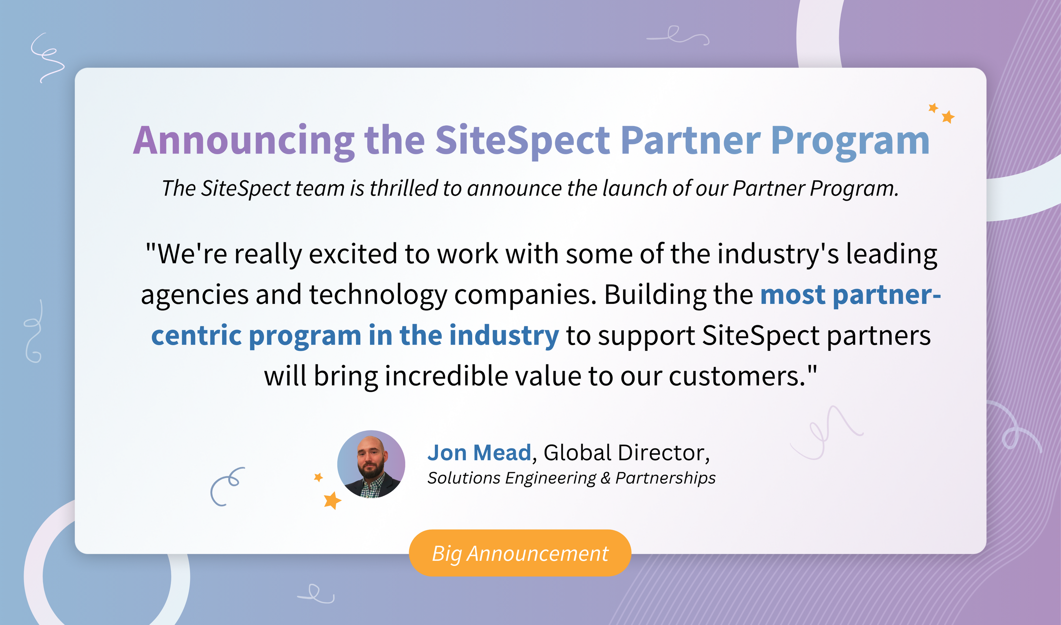 The SiteSpect Partner Program